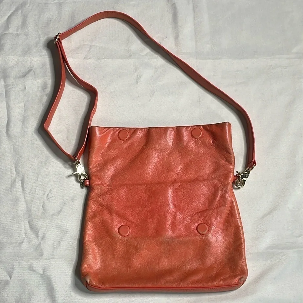 Tory Burch 3 way Orange Leather Crossbody Bag